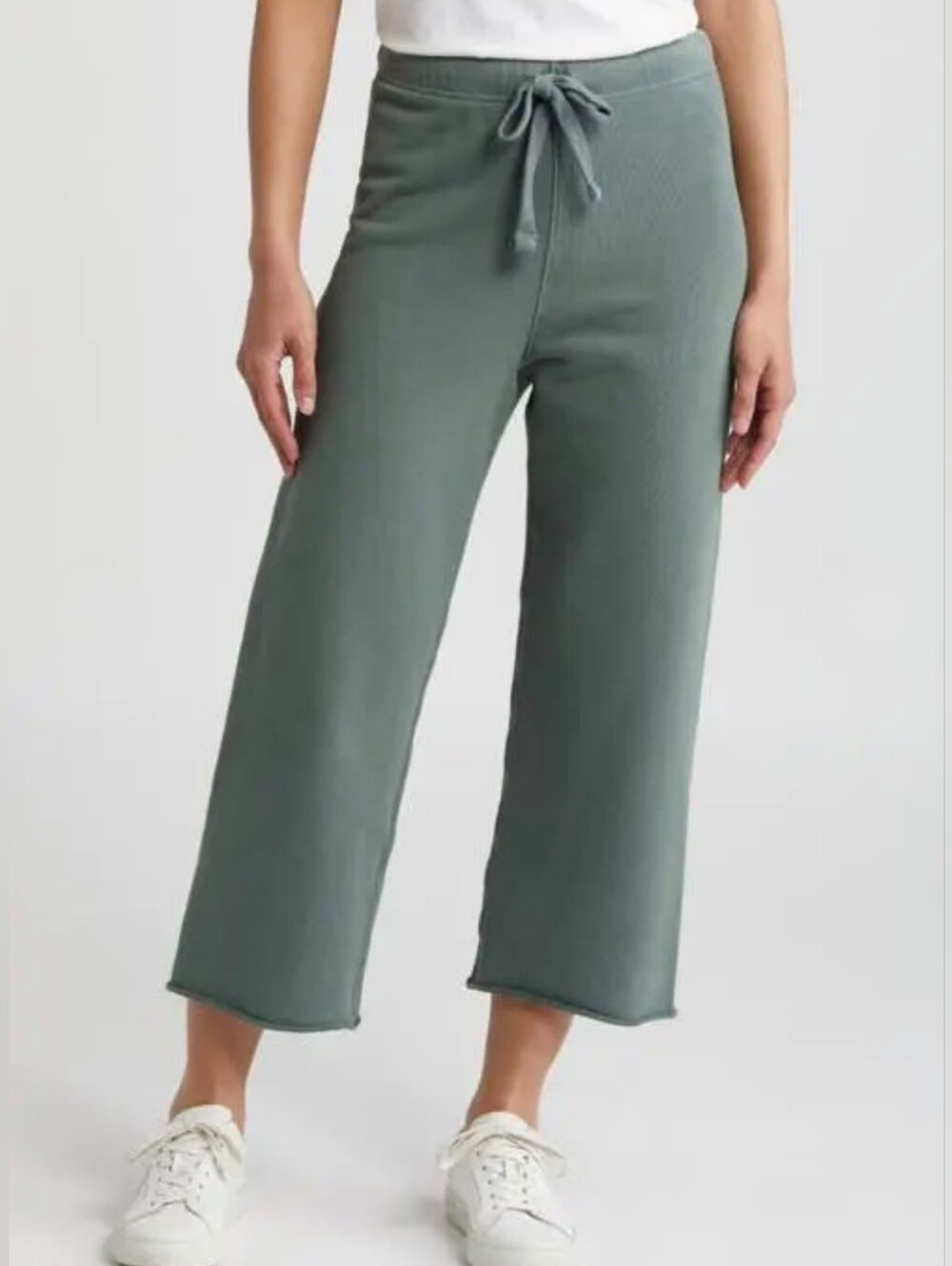 NWOT Frank & Eileen Catherine Cropped Wide-Leg Rosemary  Sweatpants